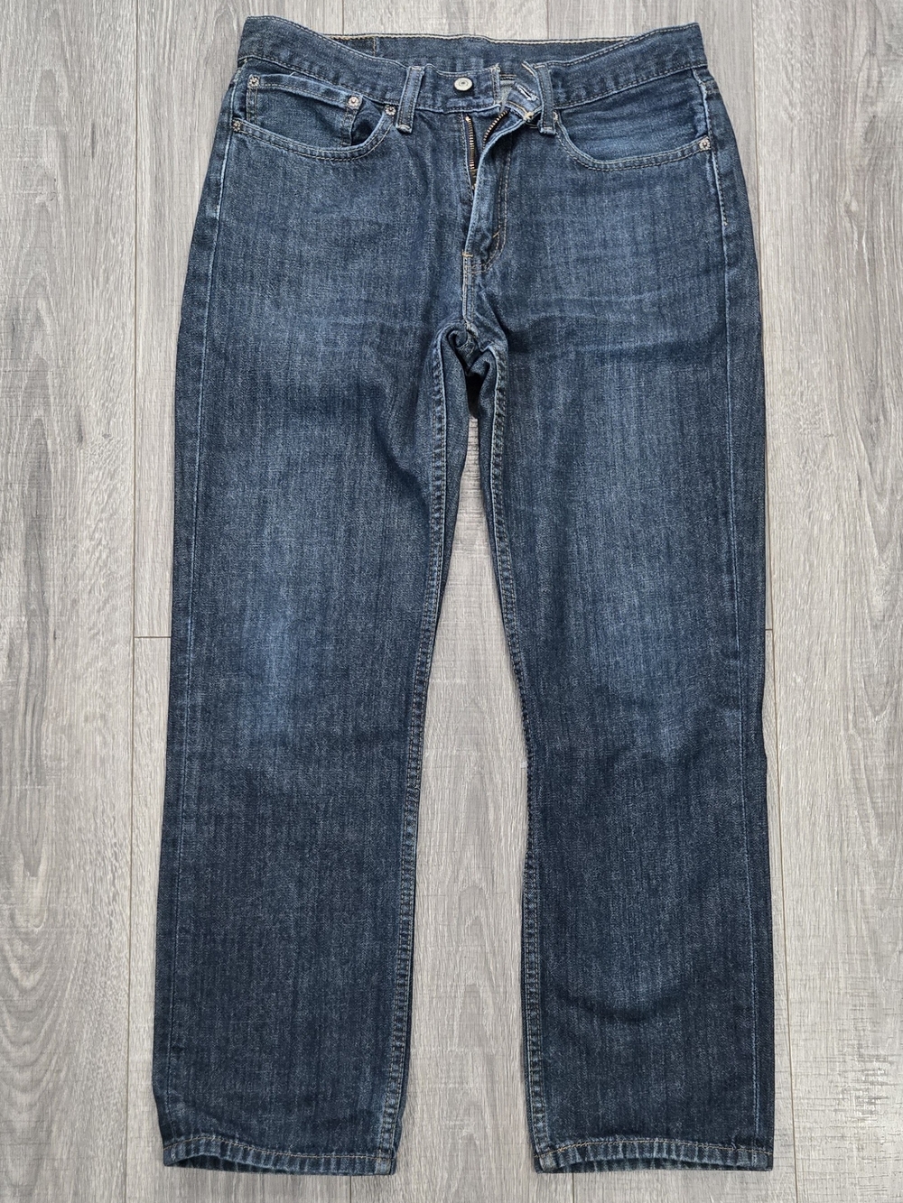 514 Men’s Straight Fit Jeans Dark Wash Blue Denim W34 L32.